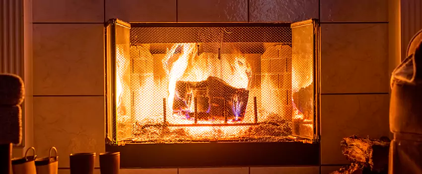 Mendota Hearth Landscape Fireplace Installation in Norman, Oklahoma